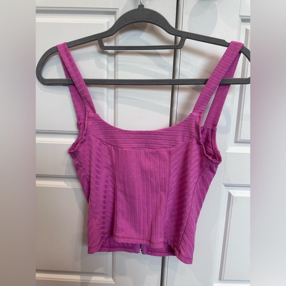 Free People corset style top in pink - Picture 3 of 5